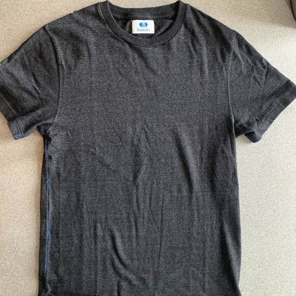 TANUKI GYOTEN HEAVY BLACK T-SHIRT Size small japanese denim - Picture 2 of 3